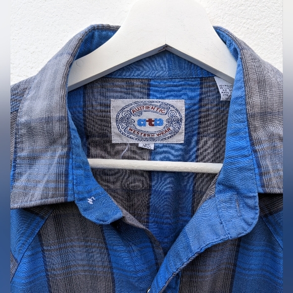 Men's Classic Western Wear Snap Down Front Size 16 1/2 Excellent Condition - Picture 2 of 7